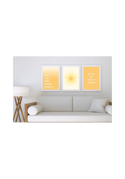 Aesthetic Spiritual Aura Enerji Motto Poster Seti, 9 Adet