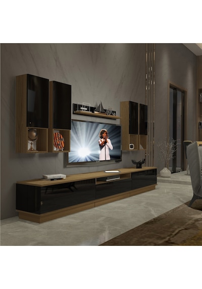 Decoraktiv Trendstyle 8das Mdf Tv Ünitesi Tv Sehpası Pera - Siyah