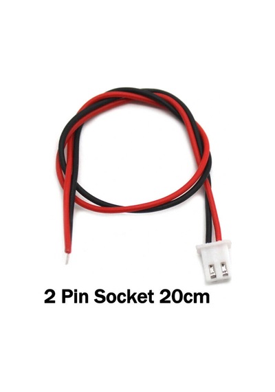 Jst-xh 2.54mm 2 Pin 26awg 20cm Tek Damarlı Dişi Bağlantı Kablosu