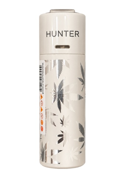 Hunter Tek Torch Pürmüz Beyaz Yaprak Desenli Metal Puro Çakmağı Ack060
