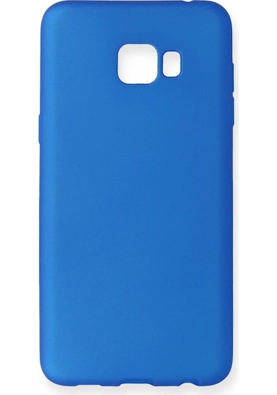 Samsung Galaxy C7 Pro Kılıf First Silikon - Mavi