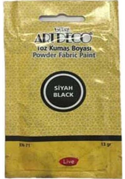 Artdeco Toz Kumaş Boyası 13 Gr. Siyah 1118