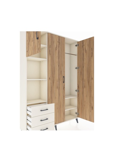Arges Dolap 6 Raflı 3 Çekmeceli Tek Askılı 132x30x195 Aytaşı-çam/aytaşı Atlas Çam/aytası Arges Dolap 6 Raflı 3 Çekmeceli Tek Askılı 132x30x195 Aytaşı-çam/aytaşı Atlas Çam/aytası