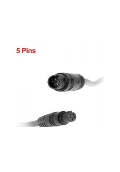 10 Metre 5 Pin Araç Kamera Uzatma Kablosu 5 Pin 10 Metre Araç Kamera Uzatma Kablosu