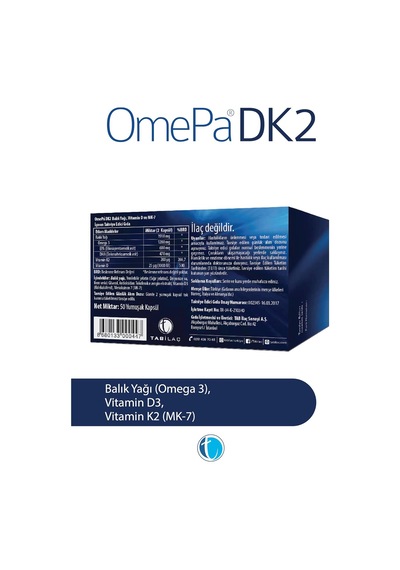 Dk2 Omega 3 & Vitamin D & Menaq7 50 Yumuşak Kapsül
