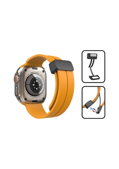 Watch 38mm Kr412 Elegance Stylısh Kordon Saat Değildir - Turuncu