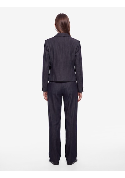 Koton Slim Fit Uzun Kollu Düğmeli Şal Yaka Kruvaze Blazer Ceket Lacivert 7wak50055pw