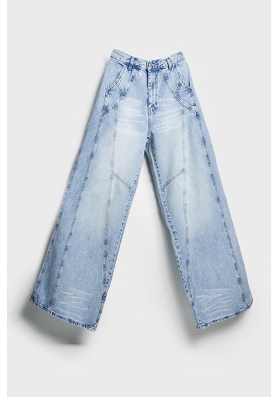 Itsbasic Kadın Kot Rengi 4s5-3 Mega Baggy Fit Süper Bol %100 Koton Rahat Kesim Denim Jean Mavi Itsbasic Kadın Kot Rengi 4s5-3 Mega Baggy Fit Süper Bol %100 Koton Rahat Kesim Denim Jean Mavi