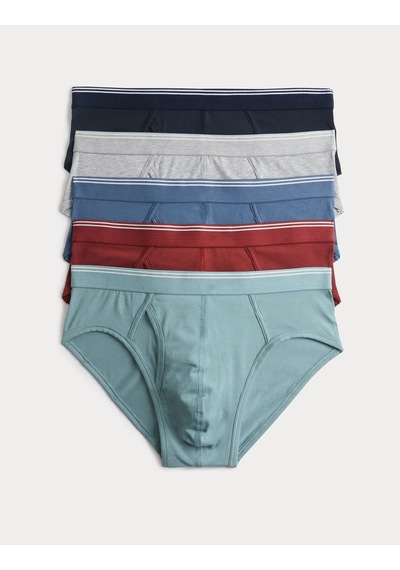 Marks & Spencer 5’li Pamuklu Cool & Fresh Slip T14006815S Çok Renkli