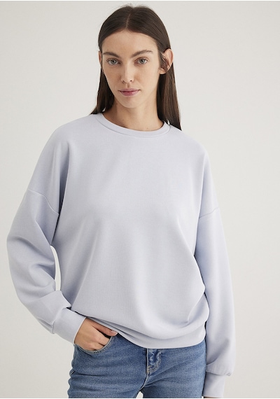 Mavi - Bisiklet Yaka Mavi Sweatshirt 168837-89201 Mavi