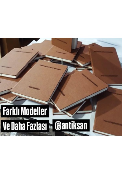 Kişiye Özel Baskılı Defter Ajanda Termo Pu Sert Kapak, 160 Sayfa