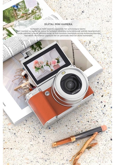 Torima CMR45 Dijital Mini Fotoğraf Video Kamera Turuncu