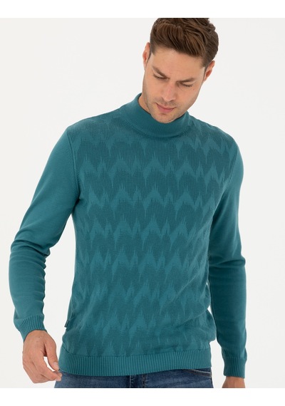 Pierre Cardin Erkek Petrol Triko Kazak 50278099-vr102 Petrol