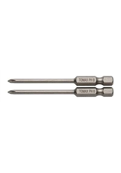 Tomax Yıldız Mıknatıslı Yuvarlak Bits Uç Ph0 X 75 Mm 2 Adet