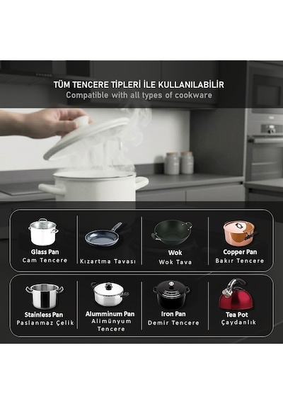 Kunhya KUN-1002 İki Gözlü Elektrikli Ocak Siyah Emaye