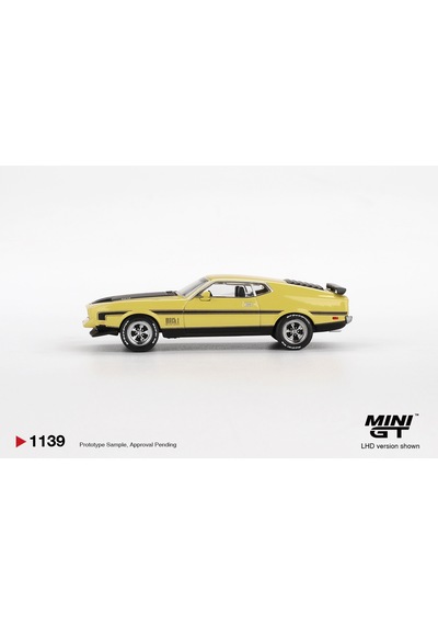 1:64 Ölçek Mini Gt 1969 Ford Mustang Mach1 Diecast Metal Minyatür Model Araba 5cm