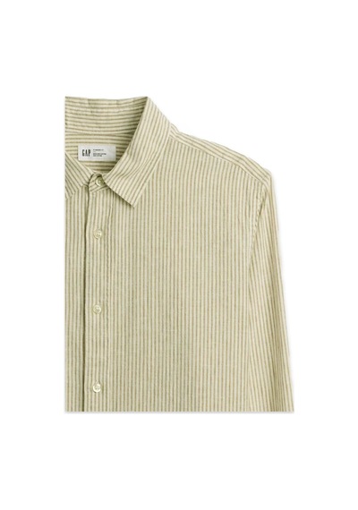Gap 887952 V-ls Gömlek Erkek Gömlek Whıte Khakı