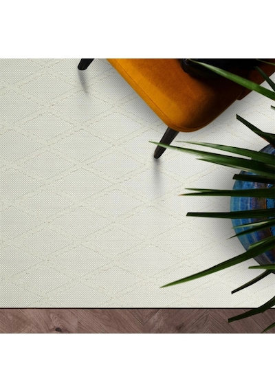 Hoom Rugs Mikanos Czy 04 Cream Hav Vermez Yıkanabilir Modern Halı Krem