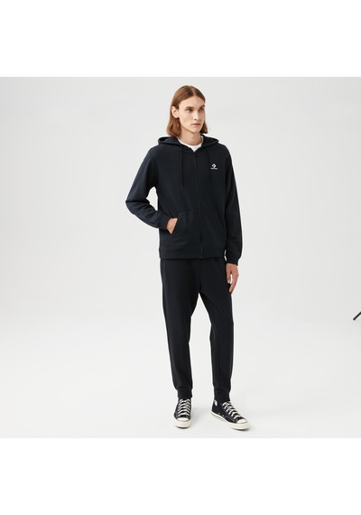 Converse Go-to Embroidered Star Chevron Unisex Siyah Kapüşonlu Eşofman Üstü