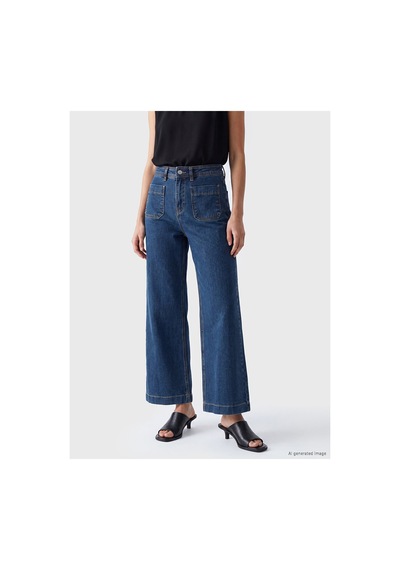 LC Waikiki Alıta Cıty Farkıyla Lcwaıkıkı Classic İndigo Denim Düz Wideleg Yüksek Geniş Paça Kadın Jean Pant İndigo - 919187602 İndigo LC Waikiki Alıta Cıty Farkıyla Lcwaıkıkı Classic İndigo Denim Düz Wideleg Yüksek Geniş Paça Kadın Jean Pant İndigo - 919187602 İndigo