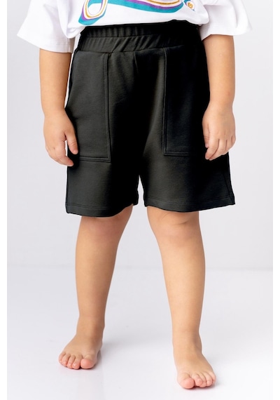 Zeyland Unisex Cepli Basic Şort-sıyah Siyah