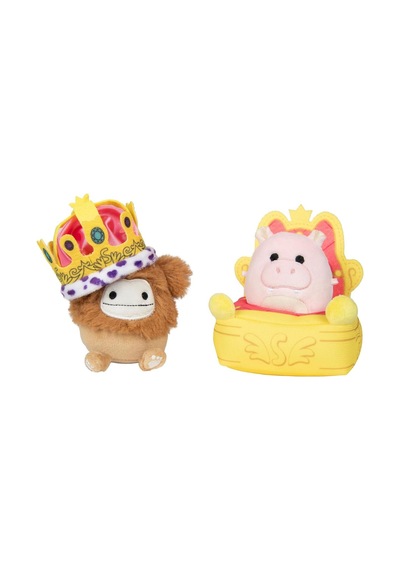 Micromallows Squishmallows Mini Yumuşak Peluş Oyuncak 2 Figür + 2 Aksesuar Figür Seti - 6 Cm - Mod-4 Çok Renkli