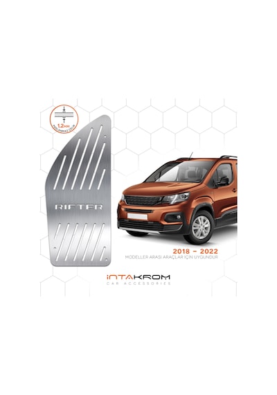 intakrom Peugeot Rifter Krom Ayak Dinlendirme Pedalı 2018 - 2022