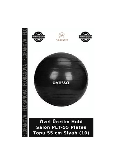 Özel Üretim Hobi Salon Plt-55 Plates Topu 55 Cm Siyah 10