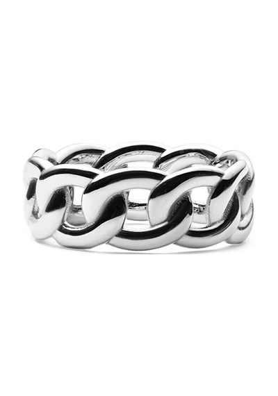 Chunky Chain Ring Silver Gümüş