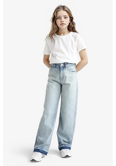 Defacto Kız Çocuk 90s Wide Leg Geniş Paça Jean Pantolon F7540a825aunm39 Mavi Defacto Kız Çocuk 90s Wide Leg Geniş Paça Jean Pantolon F7540a825aunm39 Mavi