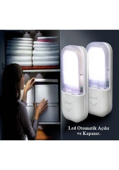 4 Adet Kapak Açılınca Yanan Dolap İçi Led Işık Çekmece Ledi