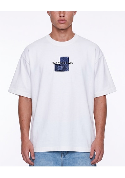 Respire Erkek Ffb Patch Oversize T-shirt Ekru