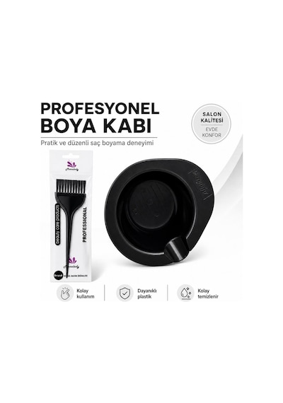 Monalady Profesyonel Saç Boya Kabı Ve Boya Fırçası Seti