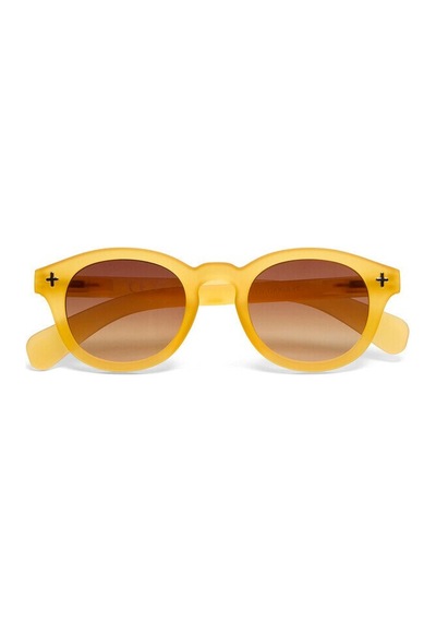Okkia Milano Unisex Güneş Gözlüğü Sarı / Lens: Kahverengi Gradyan Sarı