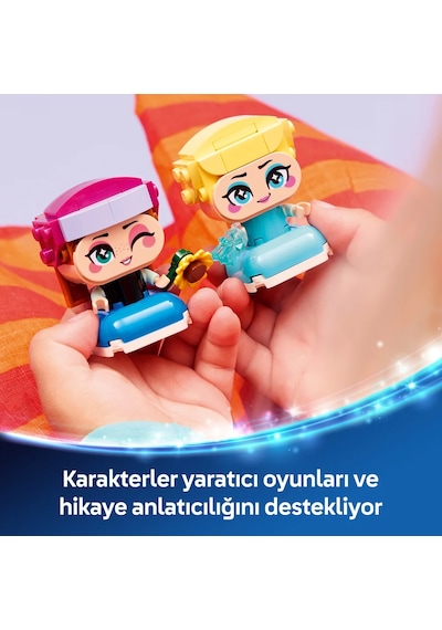 LEGO®  ǀ Disney Princess Karlar Ülkesi Mini Anna ve Elsa 43284 -5 Yaş ve Üzeri Çocuklar için Yaratıcı Oyuncak Yapım Seti (65 Parça)