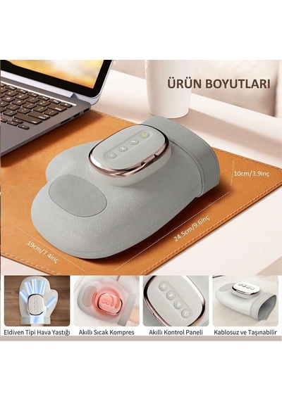 Sunup Sn-30763 Isı Kompresyonlu Akıllı El Masaj Cihazı