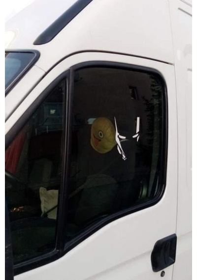 Iron Man Figürü Fosforlu Oto Araç Sticker Fosfor
