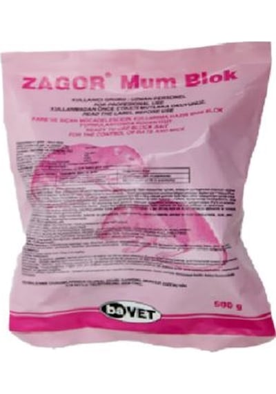 Bavet Zagor Mum Blok Fare Zehiri 500 G