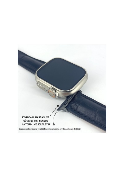 Dxl El Yapımı Hakiki Deri Kutulu Apple Uyumlu  Watch Kordon 38mm 40mm 41mm Watch  Ultra Kayış