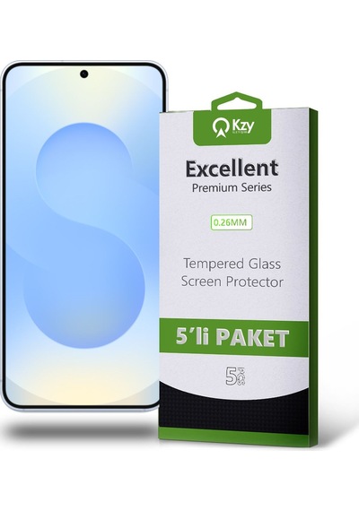 Galaxy S25 İle Uyumlu Temperli Ekran Koruyucu Kırılmaz Cam Ekonomik 5'li Paket