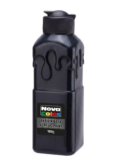 Nova Color Akrilik Boya 180gr Siyah - 3 Adet Diğer
