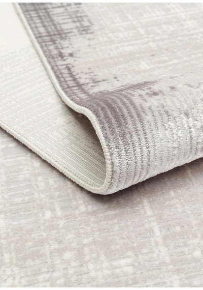 Eko Halı Pera 01 Grey Akrilik Yıkanabilir Kaymaz Tabanlı Modern Halı Gri