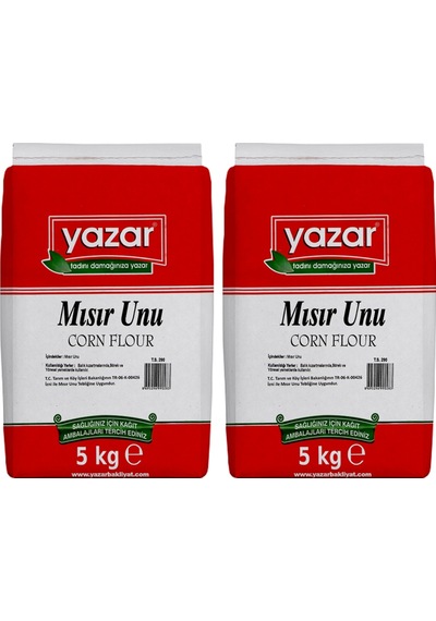 Yazar Mısır Unu 2 x 5 KG + Yazar Mısır Nişastası 400 G