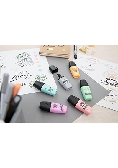 Stabılo Boss Mini Pastellove - 2.0 Fosforlu Kalem - Gri 124-Pembe