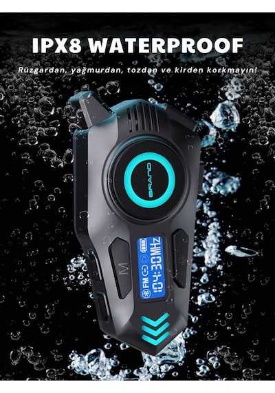 Wearfitpro K09 İntercom Bluetooth Motosiklet Kask Kulaklığı İntercom Kulaklık