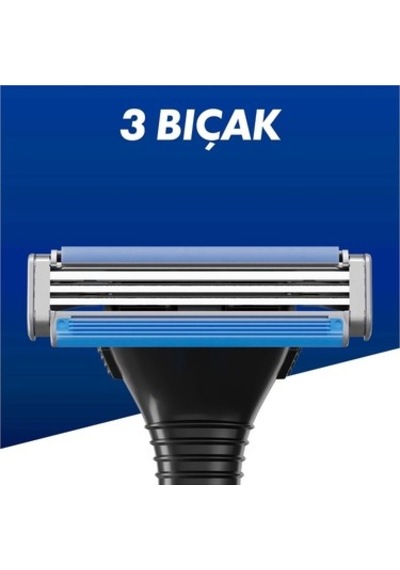 Tıraş Makinesi - 3 Bıçaklı, Oynar Başlık Ve Kayganlaştırıcı Bant