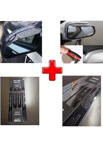 Volkswagen Golf 8 Uyumlu Kapı Eşiği Ve Ayna Yağmur Koruyucu (554237886)