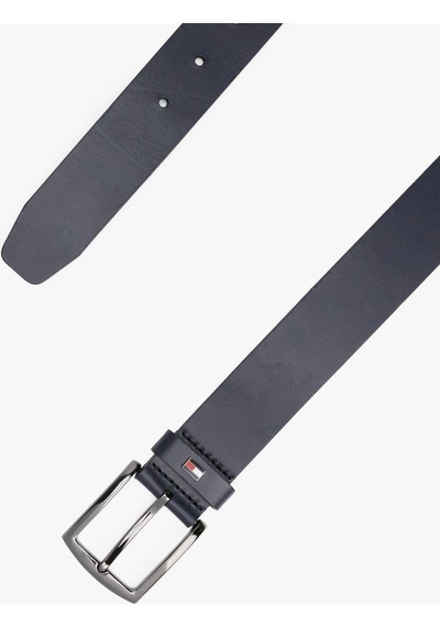 Tommy Hilfiger Erkek Lacivert Deri Kemer-6077 Lacivert