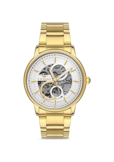 Ferro F31399a-b Otomatik Çelik Altın Rengi 44 Mm Erkek Kol Saati