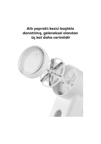 Şarjlı 2 Hızlı 6 Bıçaklı Tüy Ve Tiftik Temizleme Makinesi